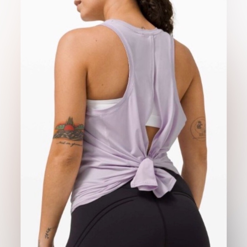 Lululemon 🟣 All Tied Up Tank in Lavender Dew